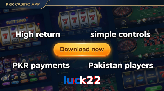 Main screen of Luck22 gamedownload page for PK players
